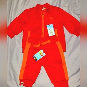 NWT Baby Two-piece Red Lego Set 0-3